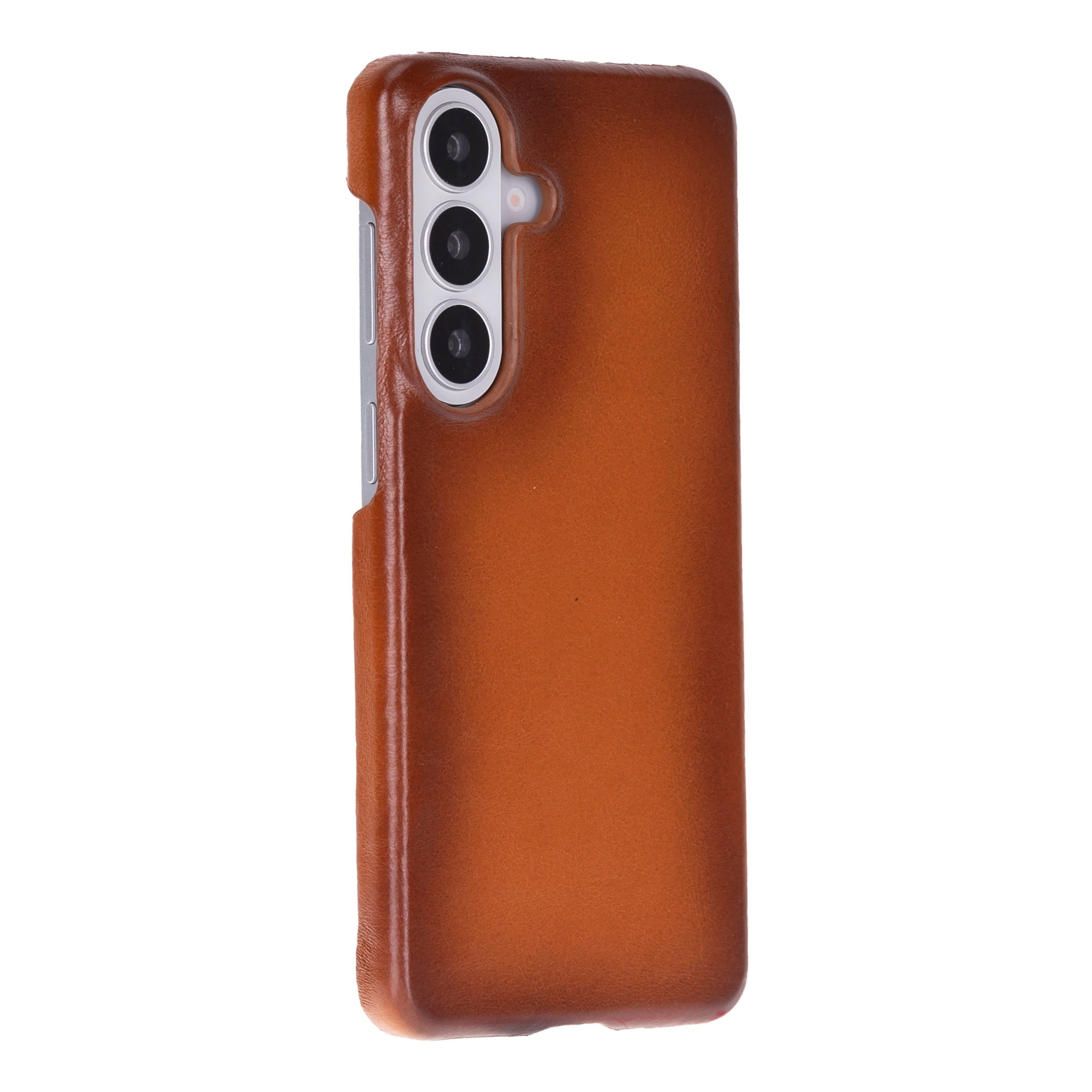 Galaxy S26 Plus için, Hakiki Deri, El Yapımı Kılıf, İç Yüzeyi Kadife, Gölgeli Taba