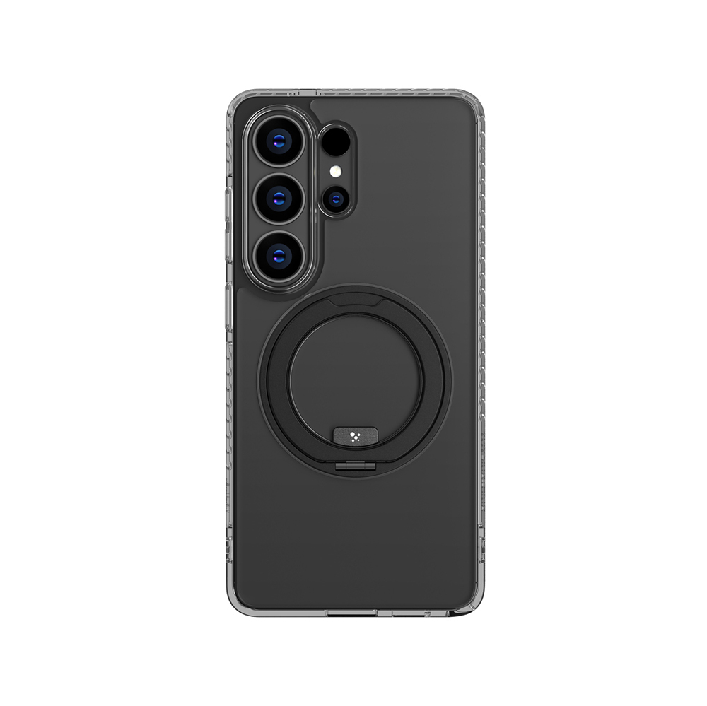 Galaxy S26 Ultra Kılıf M-safe Şarj Özellikli Şeffaf 360 Derece Standlı Amazingthing Titan MagSpin Serisi Kapak