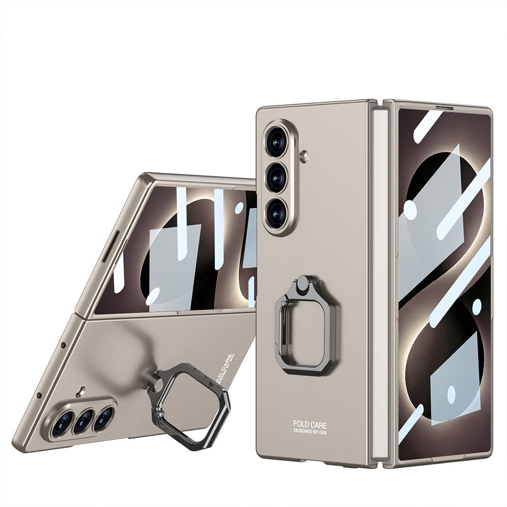 Galaxy Z Fold 8 Ultra Kılıf Zore Kıpta Flip Ring Kamera Korumalı Kapak