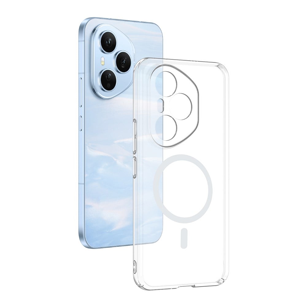 Honor 400 Pro Kamera Korumalı M-Safe Şarj Özellikli Şeffaf Zore London Sert PC Kapak