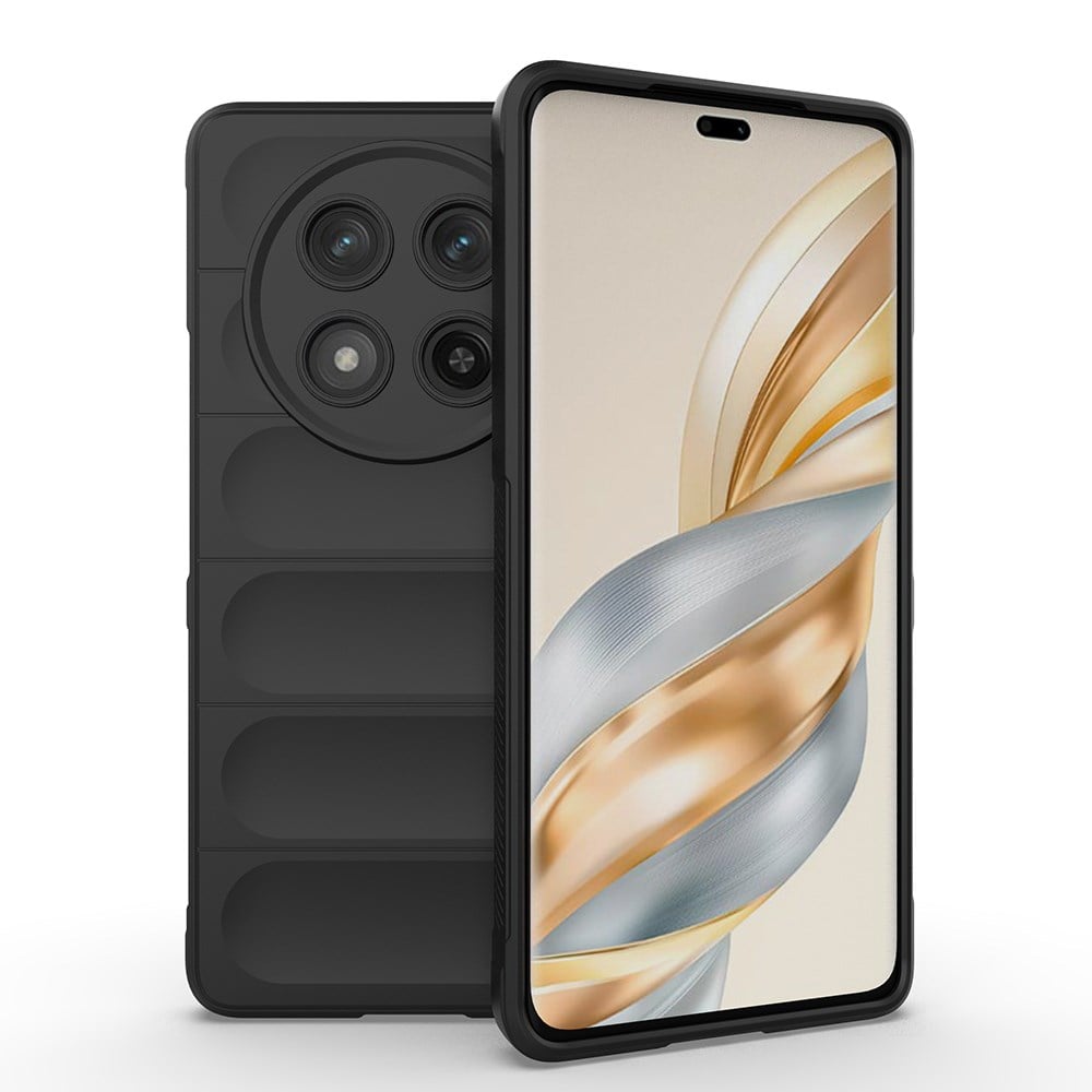 Honor Magic 7 Lite Kılıf Esnek TPU Oyuklu Arka Yüzey Tasarımlı Zore Etnik Silikon Kapak