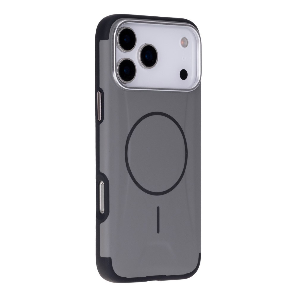 Koen iPhone 17 Pro Max Uyumlu MagSafe Kılıf – Kablosuz Şarj Destekli, Köşe Koruma Darbe Emici, Şeffaf Mat Premium Telefon Kılıfı, Gri
