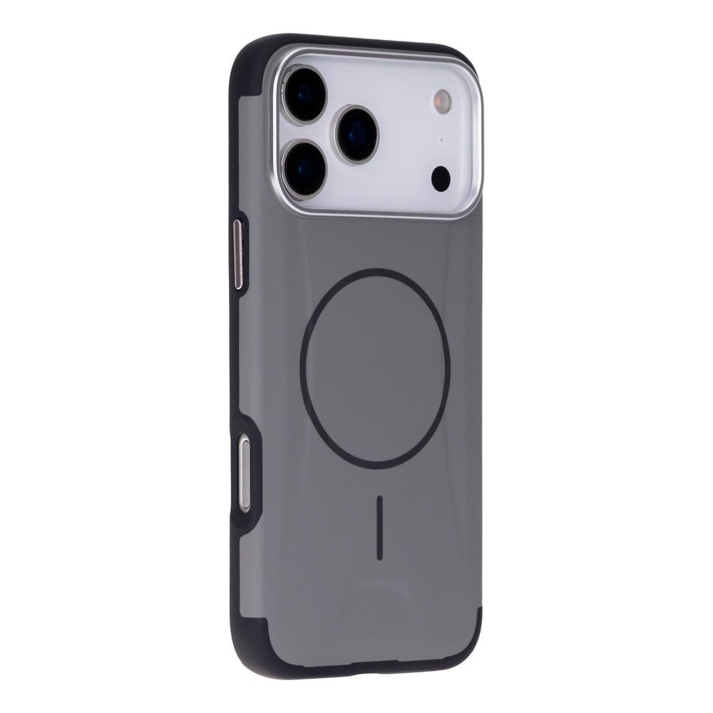 Koen iPhone 17 Pro Uyumlu MagSafe Kılıf – Kablosuz Şarj Destekli, Köşe Koruma Darbe Emici, Şeffaf Mat Premium Telefon Kılıfı, Gri
