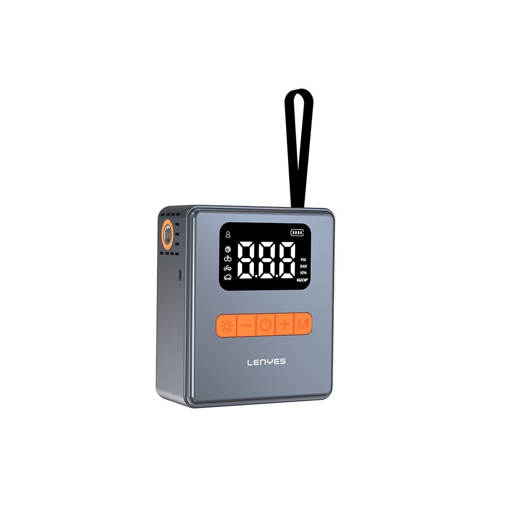 Lenyes LCI206 LED Işıklı Oto Araç Lastik Şişirme Pompası Çok Modlu Dijital Ekranlı Araç Hava Kompresörü