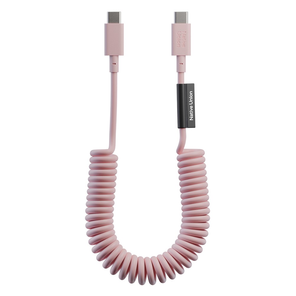 Native Union POP Serisi Type-C to Type-C Spiralli Şarj Kablosu 60W 1.2M