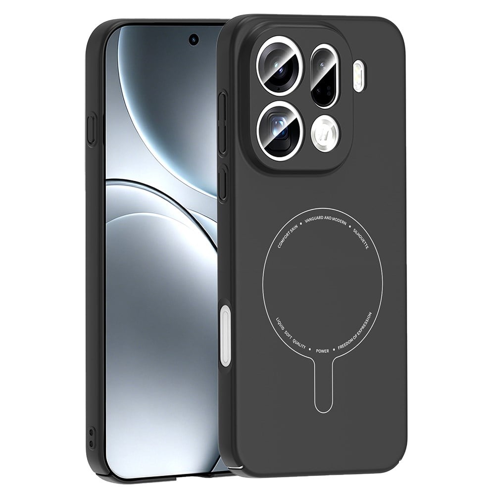Oppo Find X9 Pro Kılıf M-Safe Şarj Özellikli Kamera Korumalı Zore Elio Sert PC Kapak
