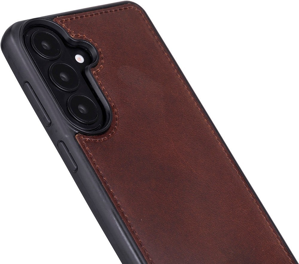 Samsung Galaxy S26 Plus Uyumlu Manyetik Hakiki Deri Cüzdan Kılıf ,Cüzdan Taşımaya Son, Kredi Kart Yuvalı, RFID Güvenlik