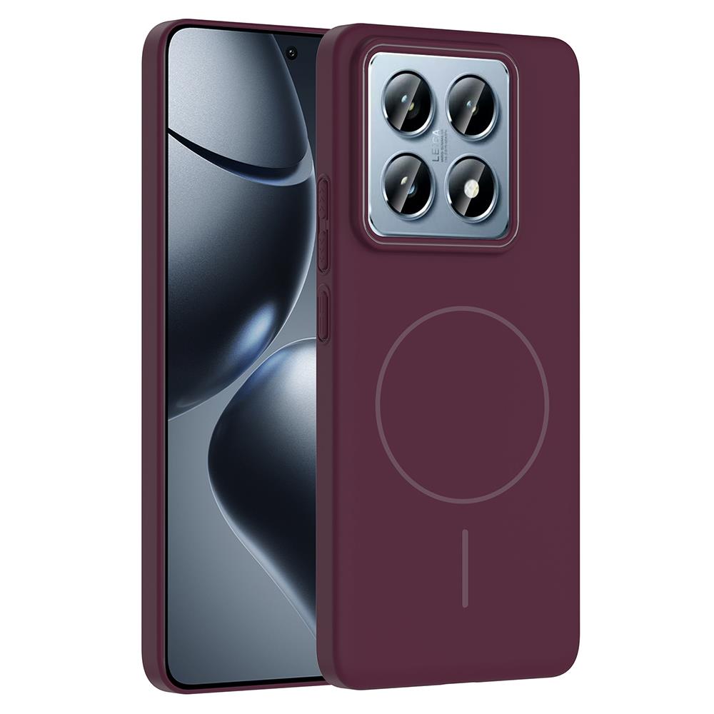 Xiaomi 14T Pro Kılıf Magsafe Şarj Özellikli Zore Ruby Sert Kapak
