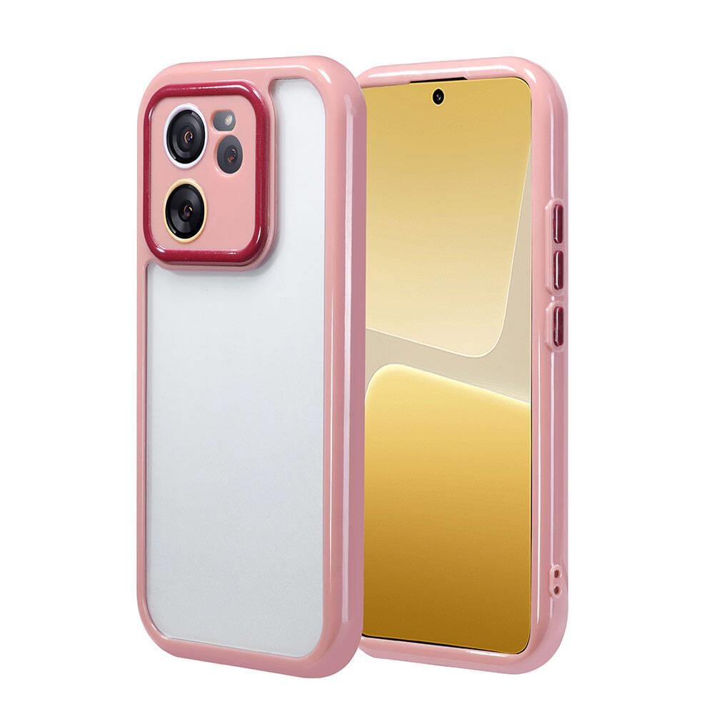 Xiaomi Mi 13T Pro Kılıf Kamera Korumalı Renkli Kenar ve Çerçeve Tasarımlı Zore Vitamin Kapak