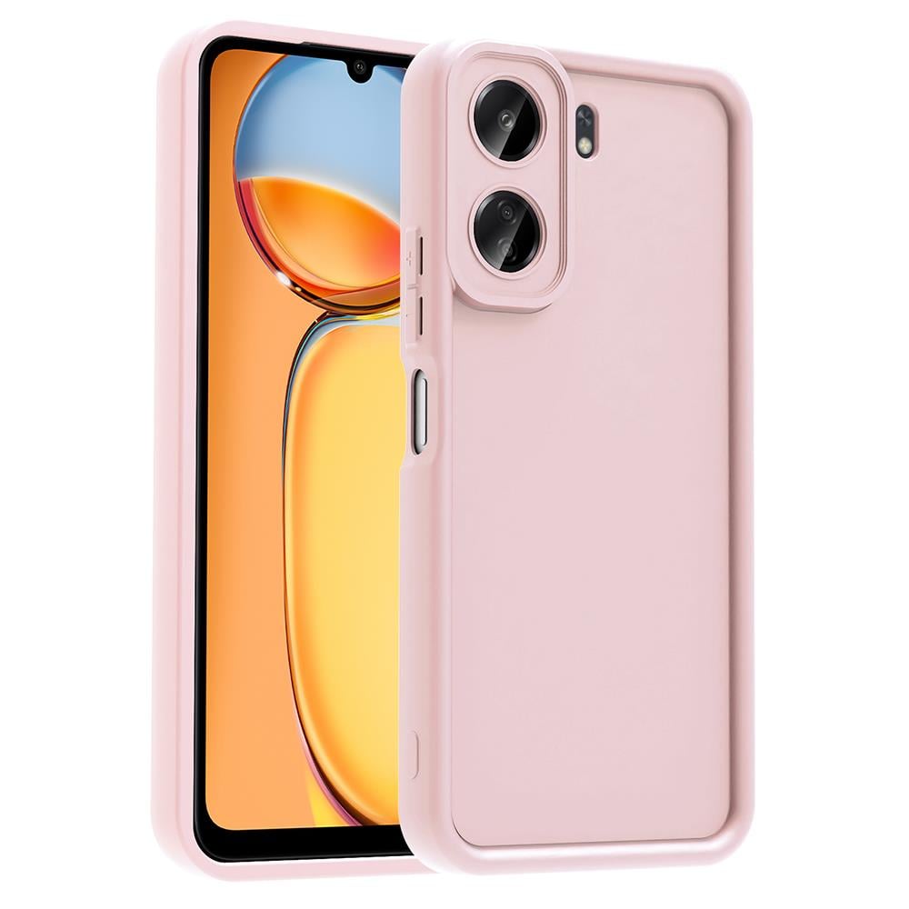 Xiaomi Poco C65 Kılıf Kamera Korumalı Zore Ananas Kapak