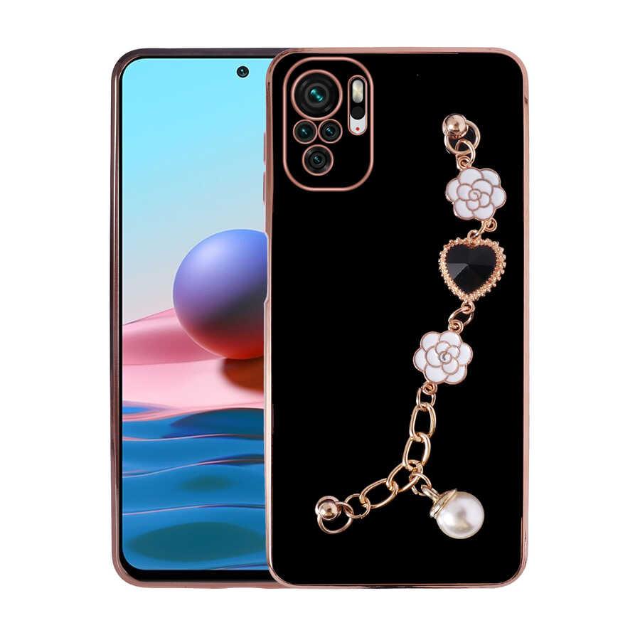 Xiaomi Redmi Note 10 Kılıf El Tutamaçlı Kamera Korumalı Zore Taka Silikon Kapak