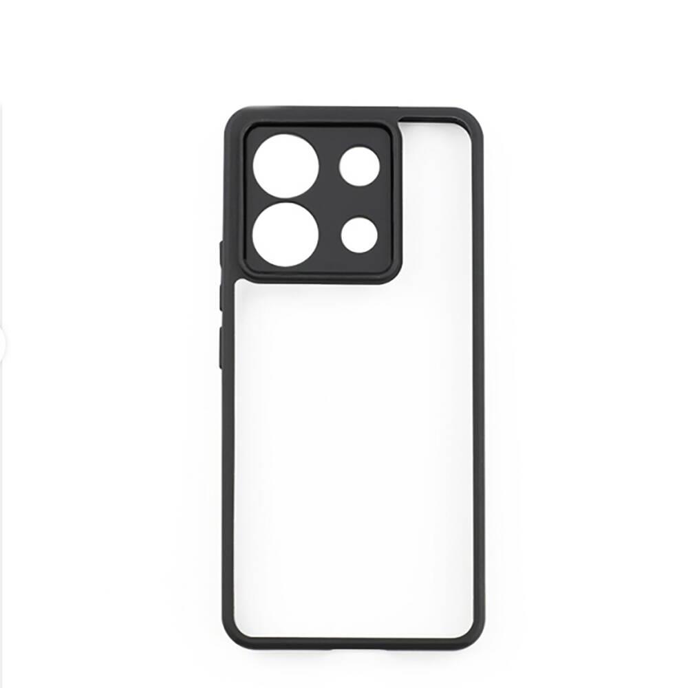 Xiaomi Redmi Note 13 Pro Kılıf Kamera Korumalı Şeffaf Arka Yüzey Zore New Roll Kapak