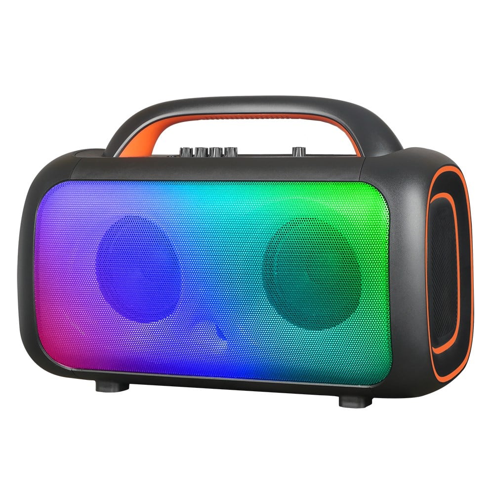 Zore GD-2609 Dijital LED Göstergeli Mikrofonlu RGB TWS Çift 5 inç Stereo Bass Kablosuz Karaoke Hoparlör