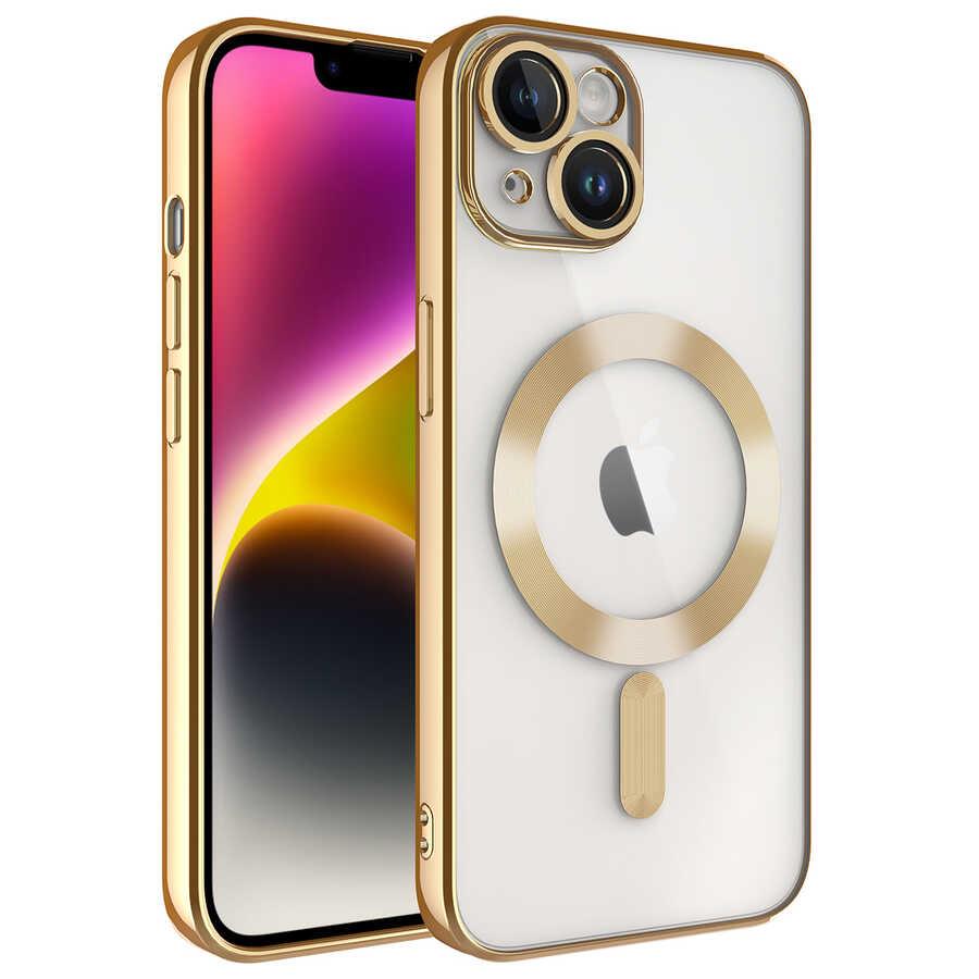 Apple iPhone 14 Plus Kılıf Kamera Korumalı Magsafe Wireless Şarj Özellikli Zore Demre Kapak