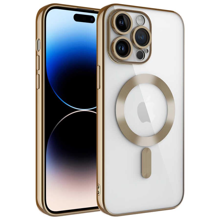 Apple iPhone 14 Pro Kılıf Kamera Korumalı Magsafe Wireless Şarj Özellikli Zore Demre Kapak