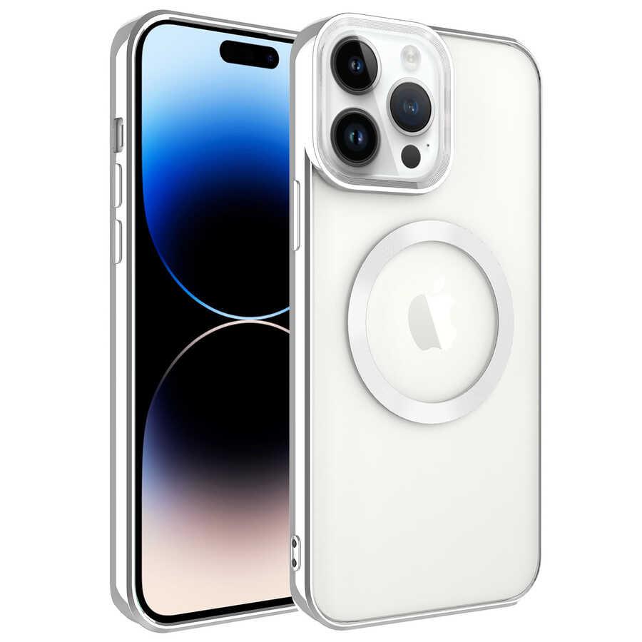 Apple iPhone 14 Pro Kılıf Magsafe Wireless Şarj Özellikli Zore Setro Silikon
