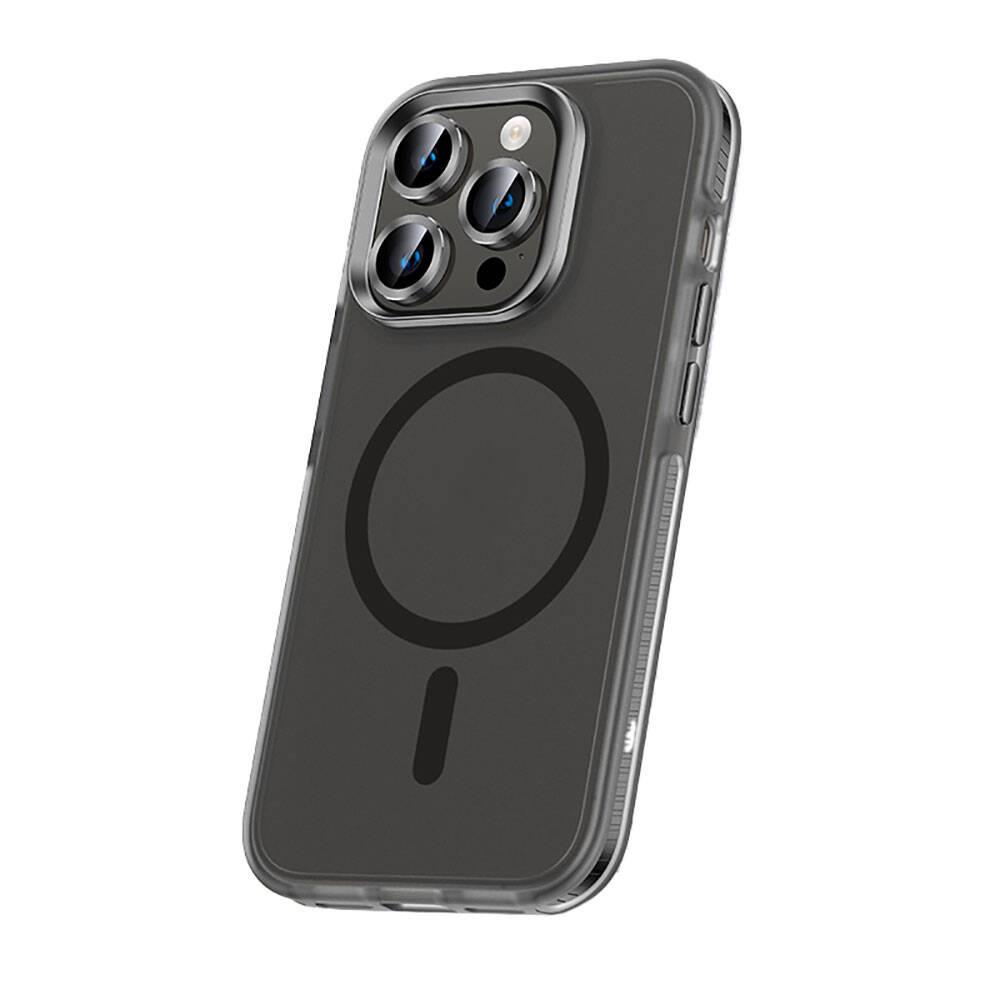 Apple iPhone 15 Pro Kılıf Airbagli Magsafe Wireless Şarj Özellikli Zore Klaptika Kapak