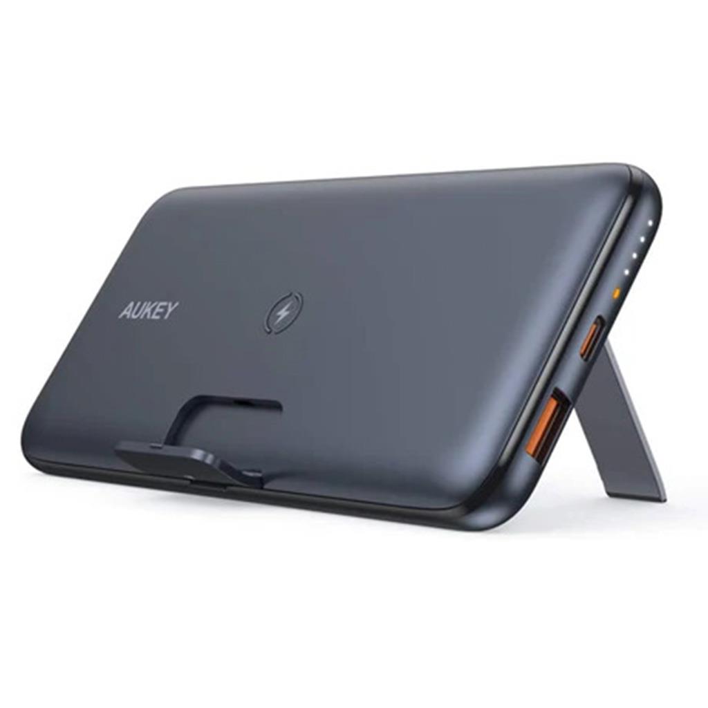 Aukey PB-WL02 Basix Pro 10000mAh Standlı 10W Kablosuz Şarj Destekli Powerbank