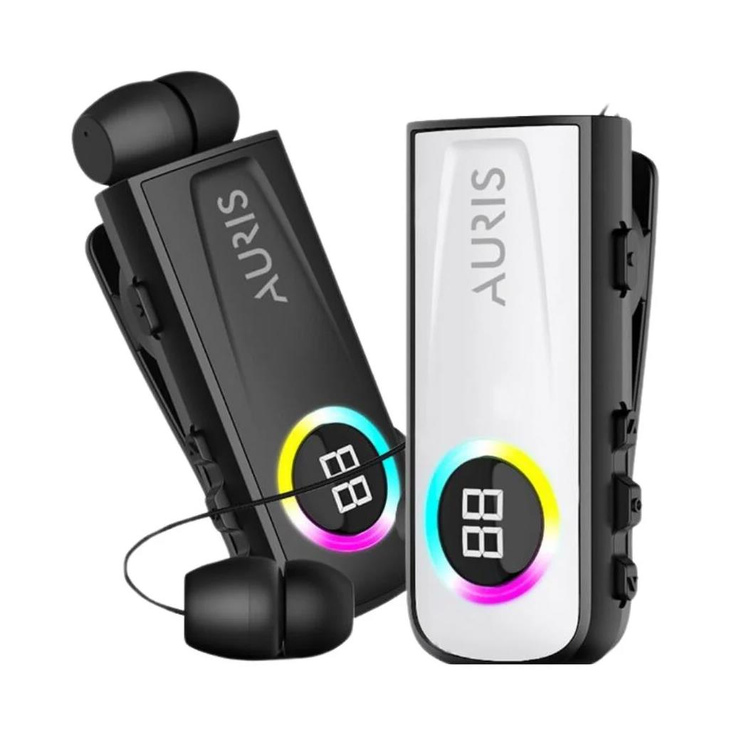 Auris Ars-Bt27 Makaralı  Yaka Klipsli Led Göstergeli Su Geçirmez Bluetooth Kulaklık