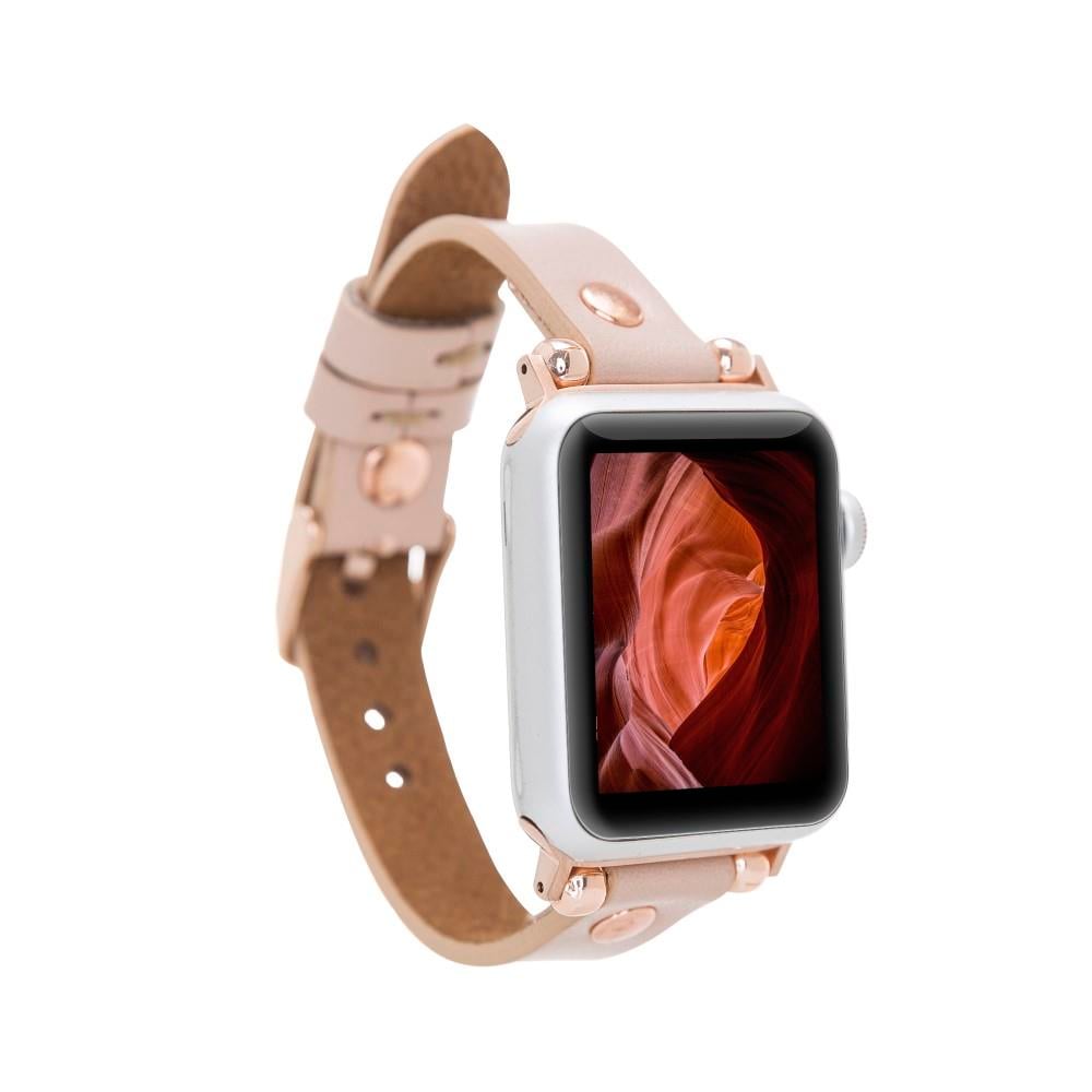 Bouletta Apple Watch Uyumlu Deri Kordon 38-40-41mm RG NU1 Pembe