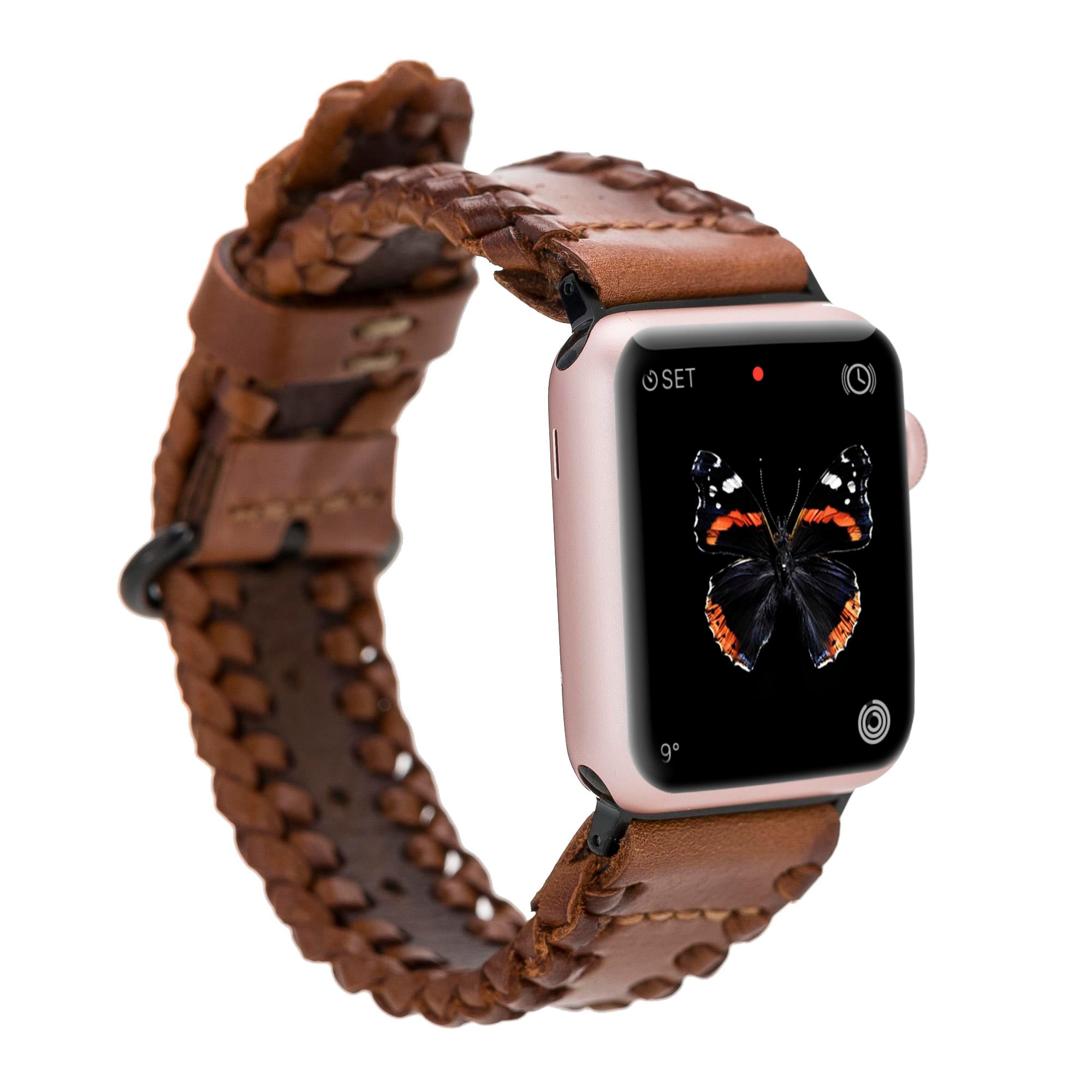Bouletta Apple Watch Uyumlu Deri Kordon 42-44-45mm SM58 RST2EF