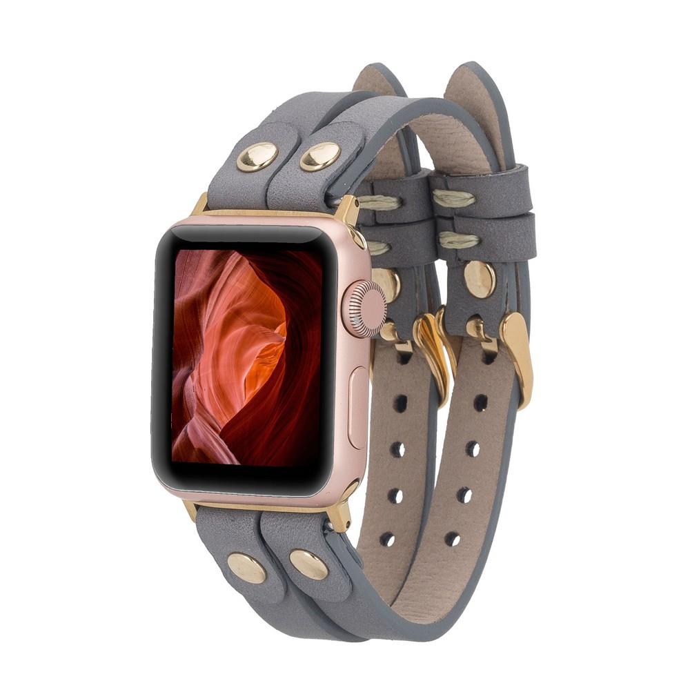 Bouletta Apple Watch Uyumlu Deri Kordon Ely Double Tour GT RST9