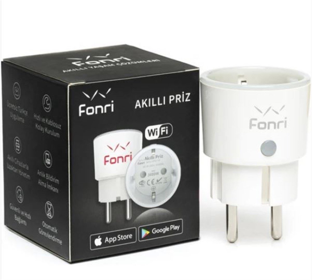 AKILLI EV - GÜVENLİK Fonri Smart Plug Akıllı Priz