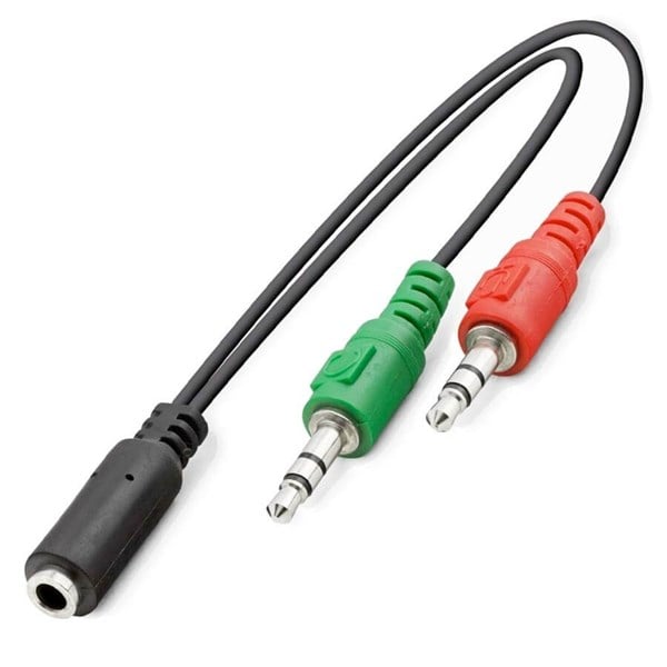 Dönüştürücü/Bağlantı Aparatları Jopus Kulaklık ve Mikrofon Y Ayırıcı