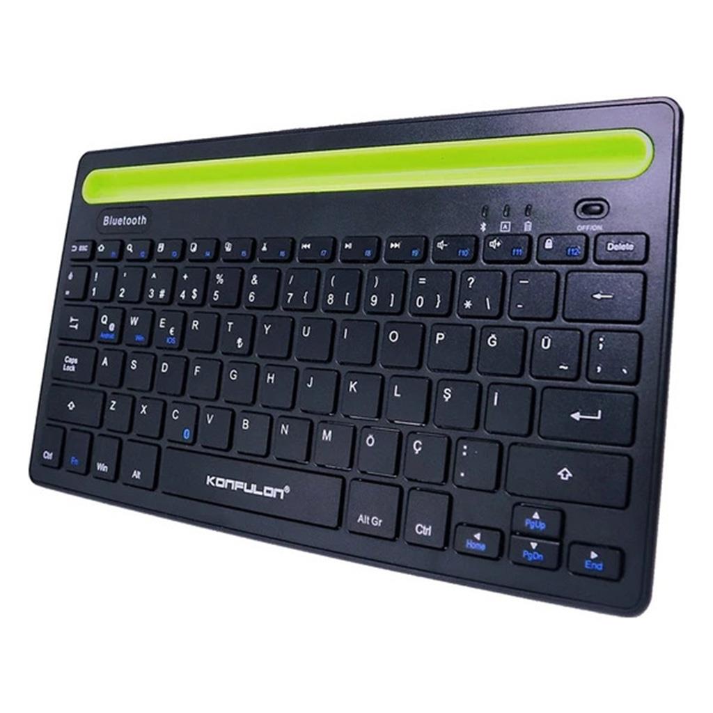 Konfulon V4 Bluetooth 5.0 Standlı Türkçe Q Klavye