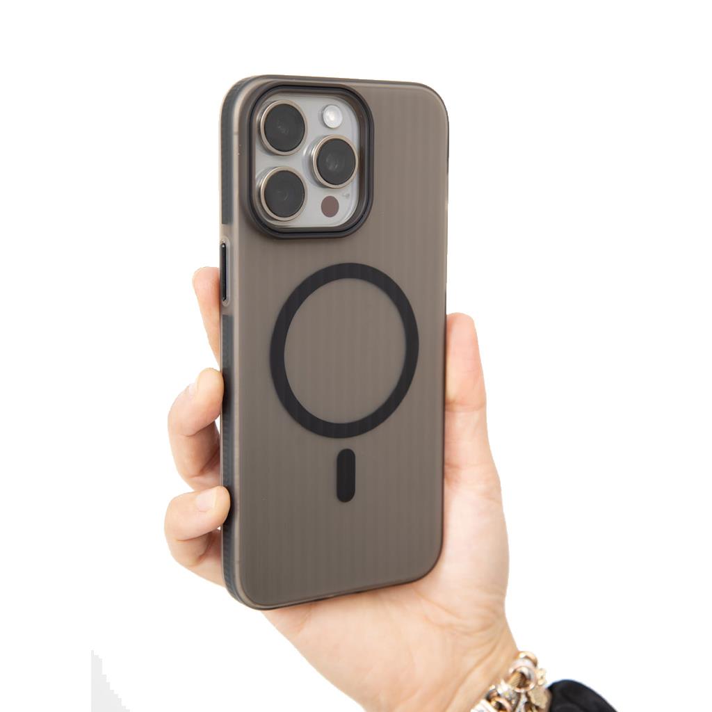 Apple iPhone 16 Pro Max İnce Kalıp Magsafe Destekli Mat Dokulu Rombica Sert Kapak