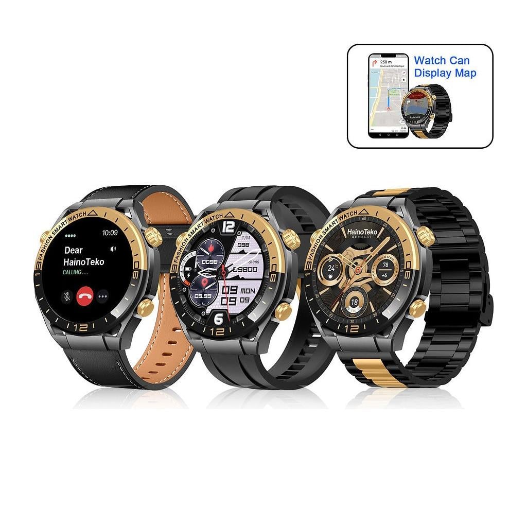 Haino Teko RW-68 Amoled Ekran Bluetooth Görüşme 3 Kordonlu Şık Tasarım Akıllı Kol Saati