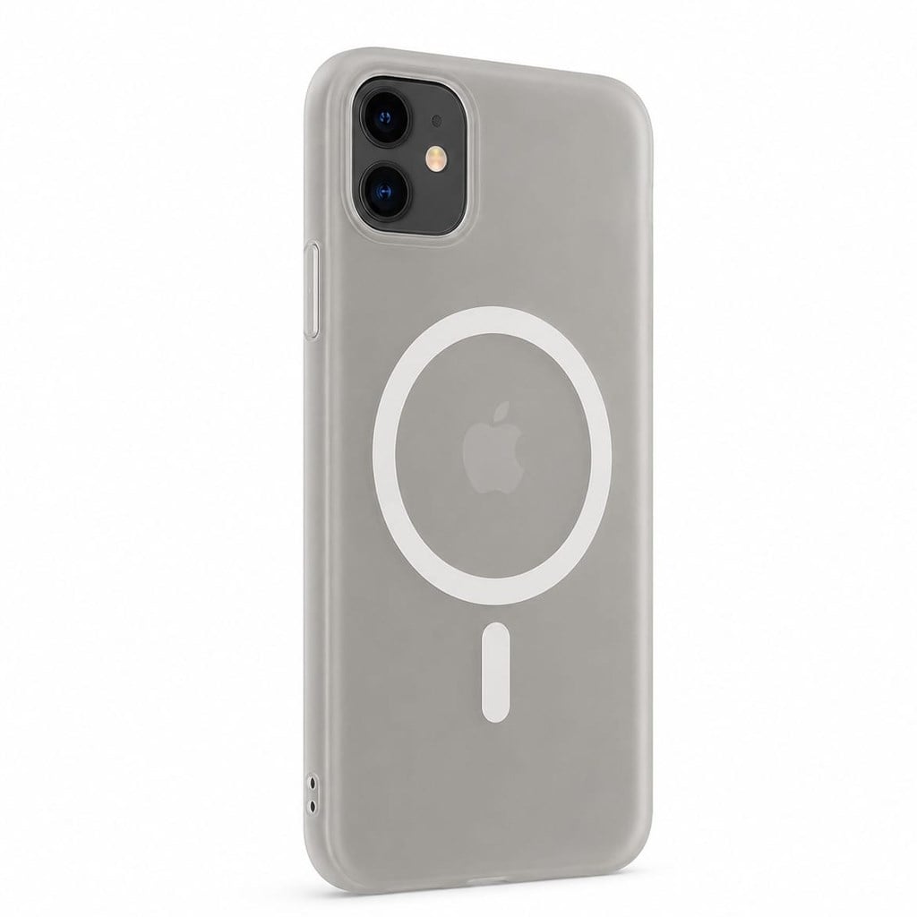 iPhone 11 Mobicaps Mat Şeffaf Hoparlör Izgaralı Sert Kapak