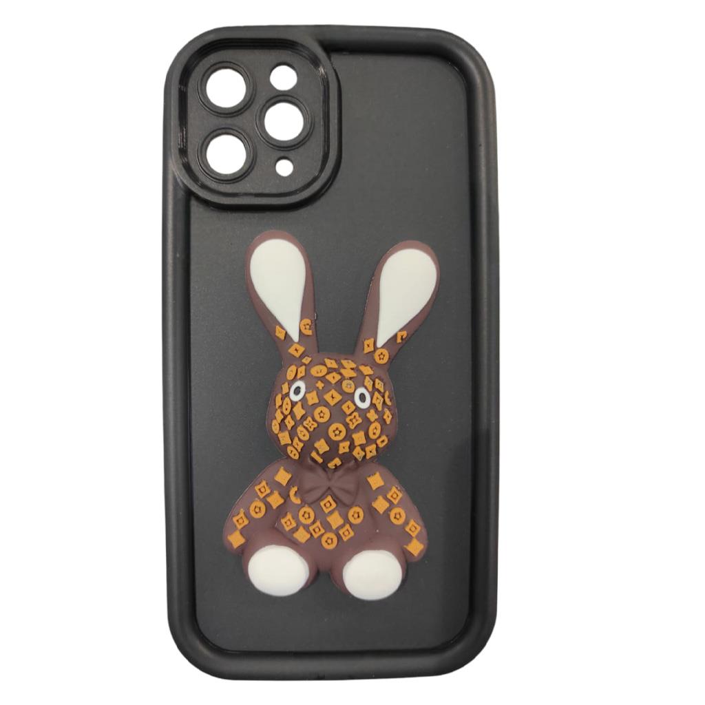 iPhone 11 Pro Kabartma Figürlü Neşeli Silikon Kılıf