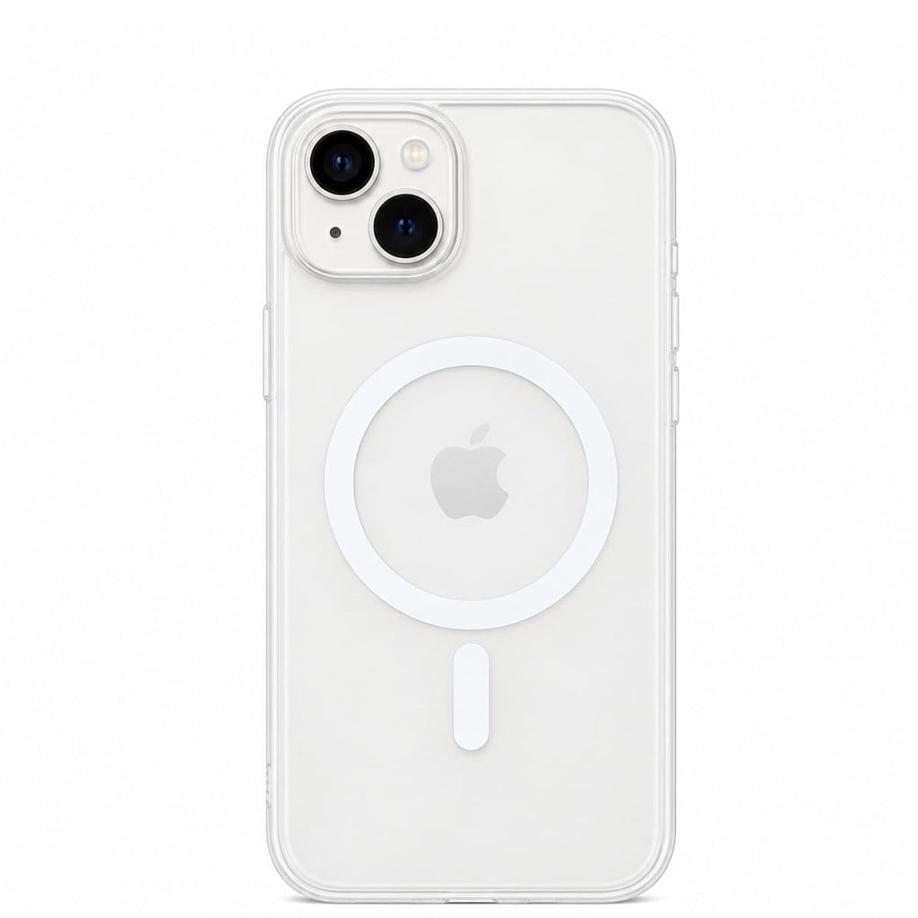 iPhone 13-14  Mobicaps Mat Şeffaf Hoparlör Izgaralı Sert Kapak
