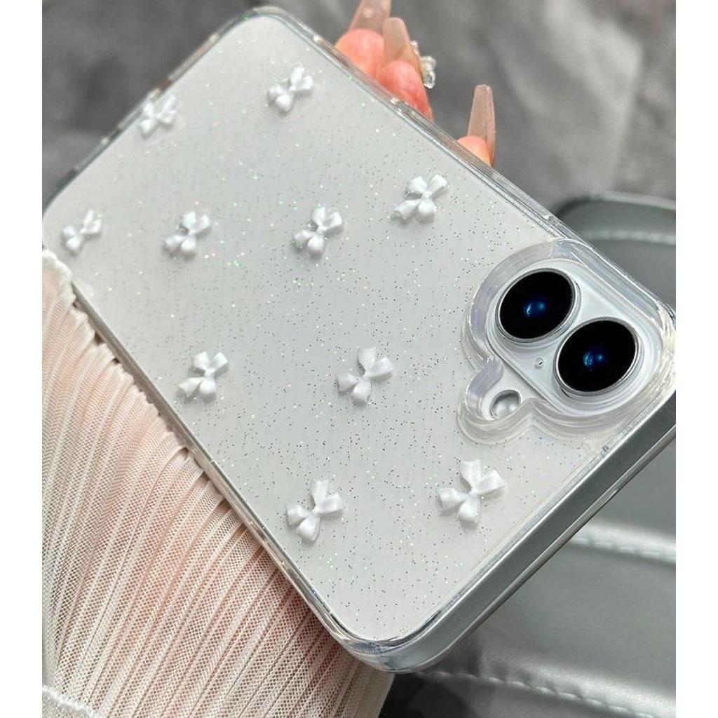 iPhone 14 Pro Max Fiyonklu Simli Sert Kapak