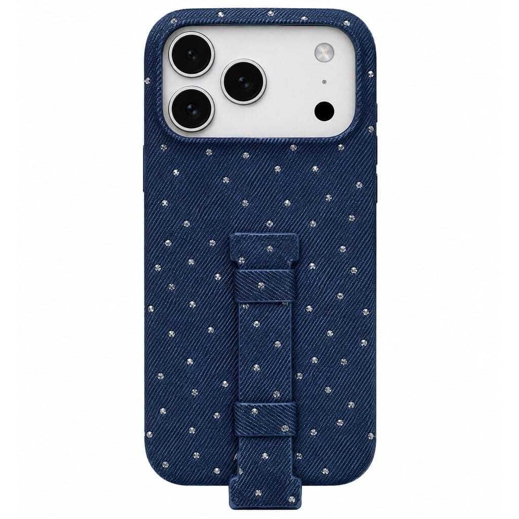 iPhone 17 Pro BCase Dio Diamond Elcekli Taşlı Kılıf