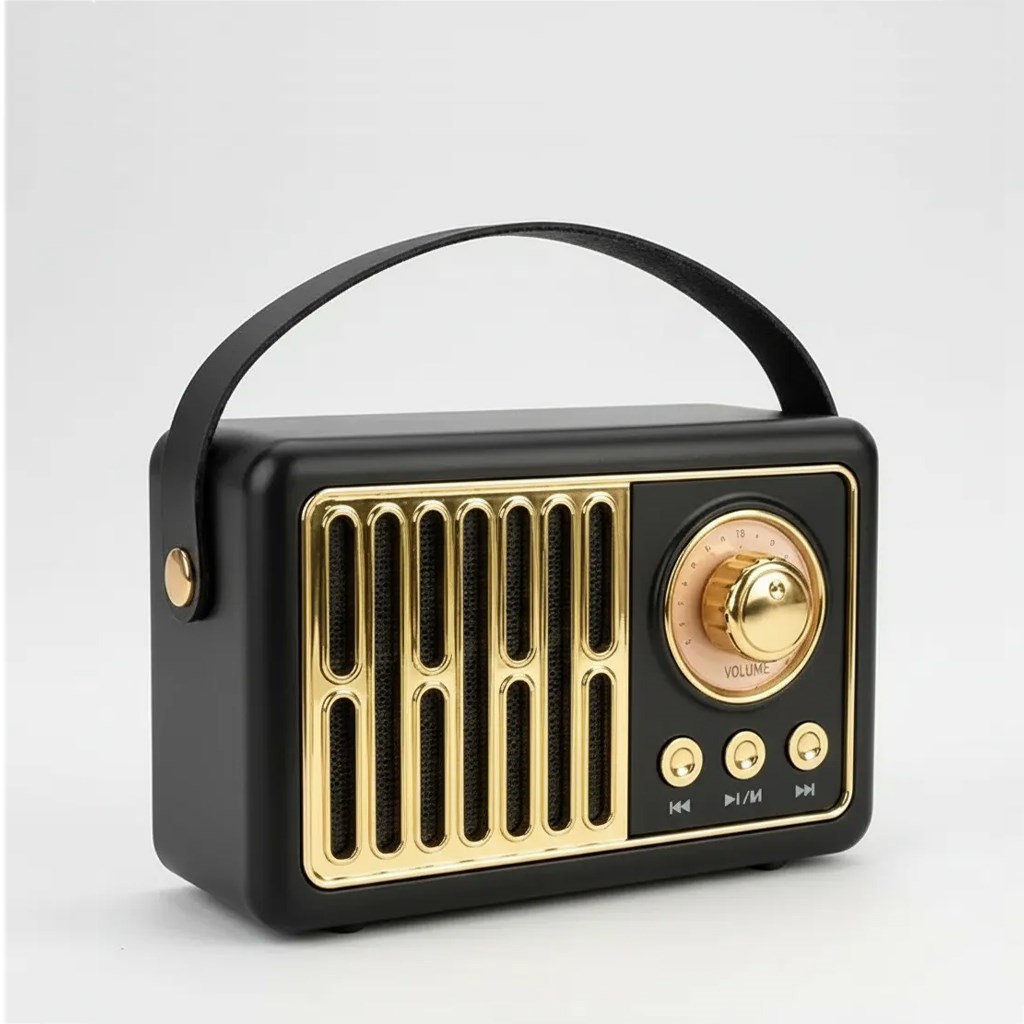 KBroad KTS-2281 Mini Retro Radyo + Bluetoth Hoparlör