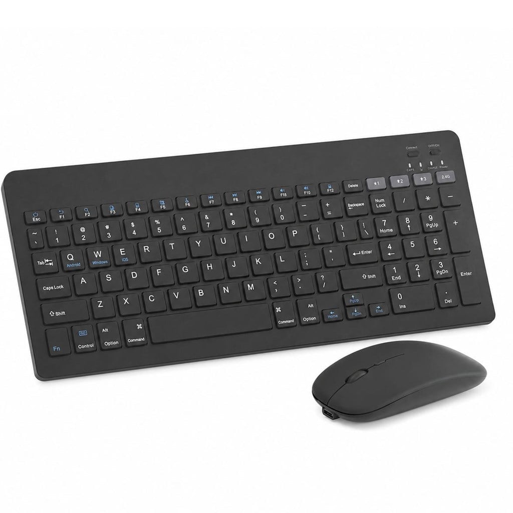 Mobicaps Türkçe Q Şarjlı Bluetooth Klavye + Kablosuz 2.4G Mouse Set