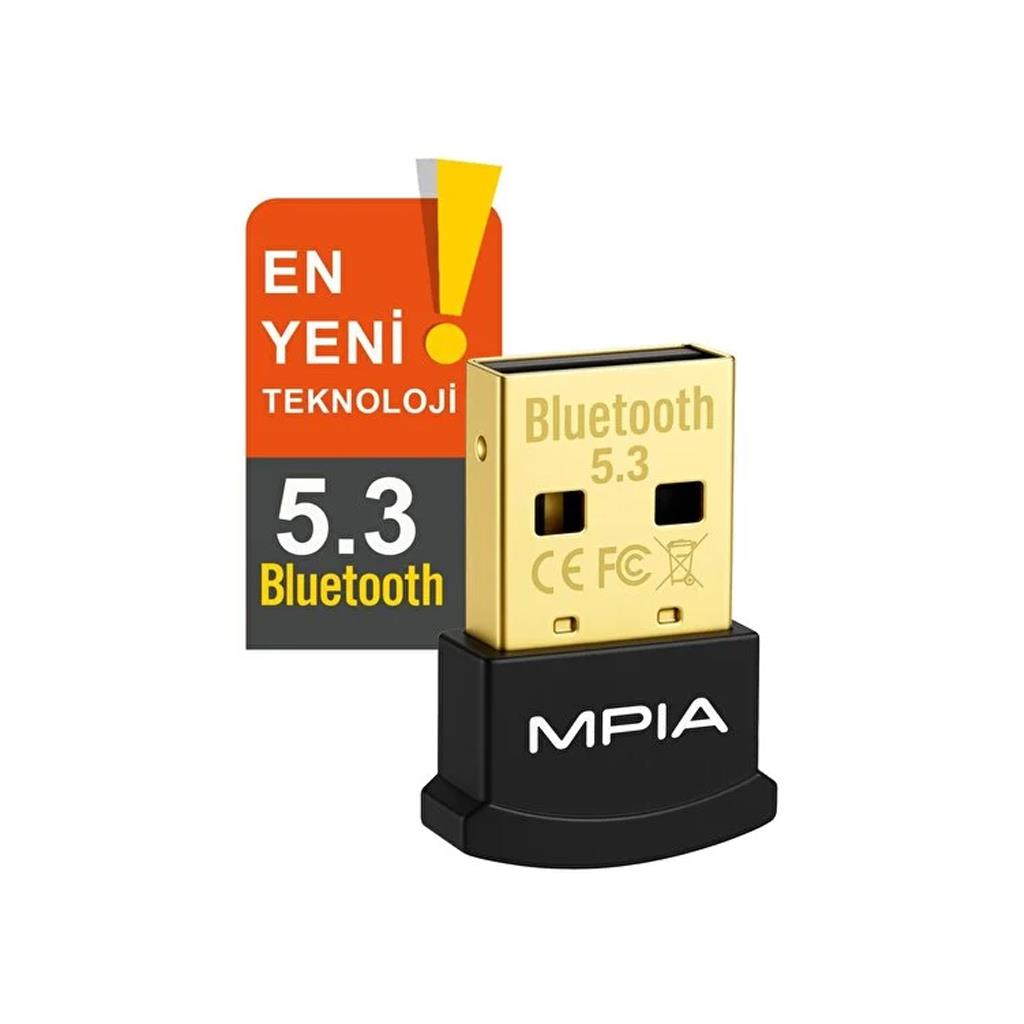MPIA Bluetooth 5.3 Usb Dongle - Kablosuz Adaptör, Pc & Laptop Için Bluetooth Alıcı