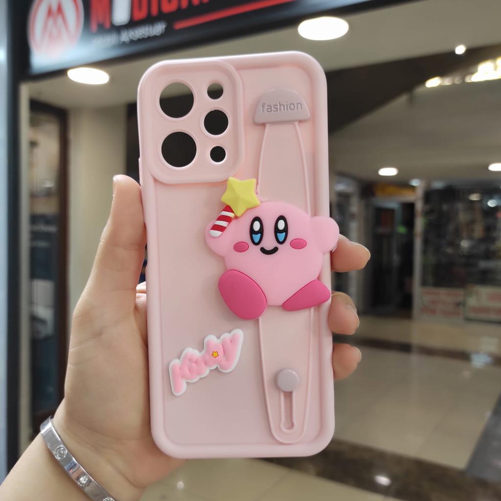 Redmi 12 Neşeli Tutamaçlı Silikon Kılıf