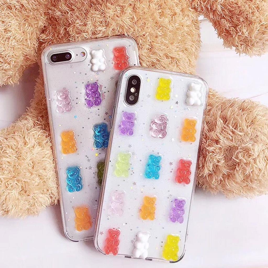 Samsung A25 3d Kabartmalı Ayıcık Emoji Kılıf