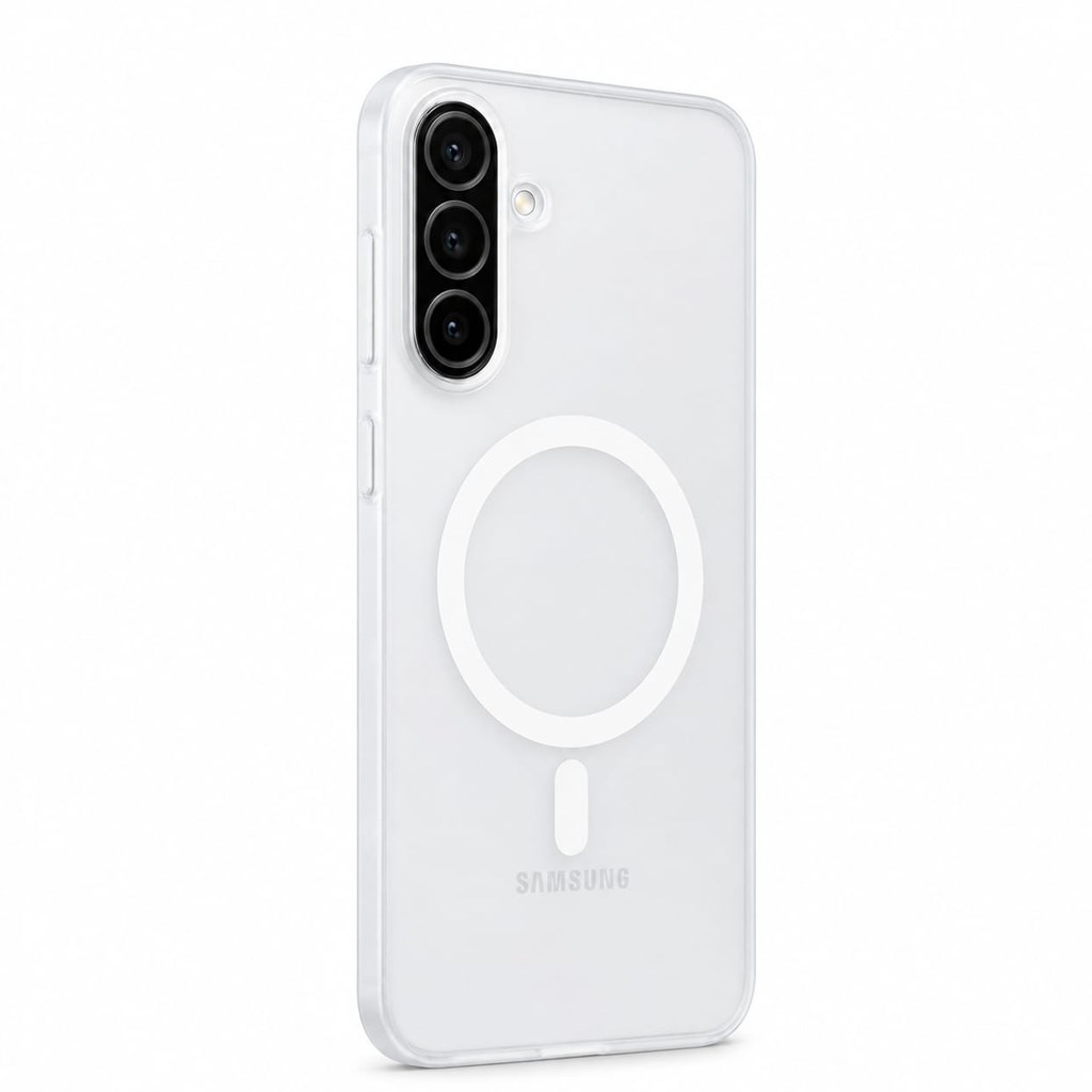 Samsung A57 Mobicaps Mat Şeffaf Hoparlör Izgaralı Sert Kapak