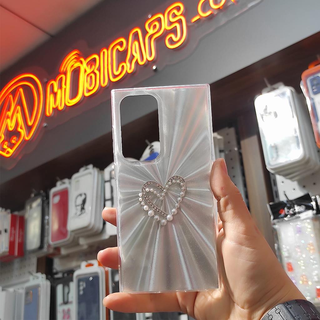 Samsung S24 Ultra Simli Taş Süslü Hologram Kapak
