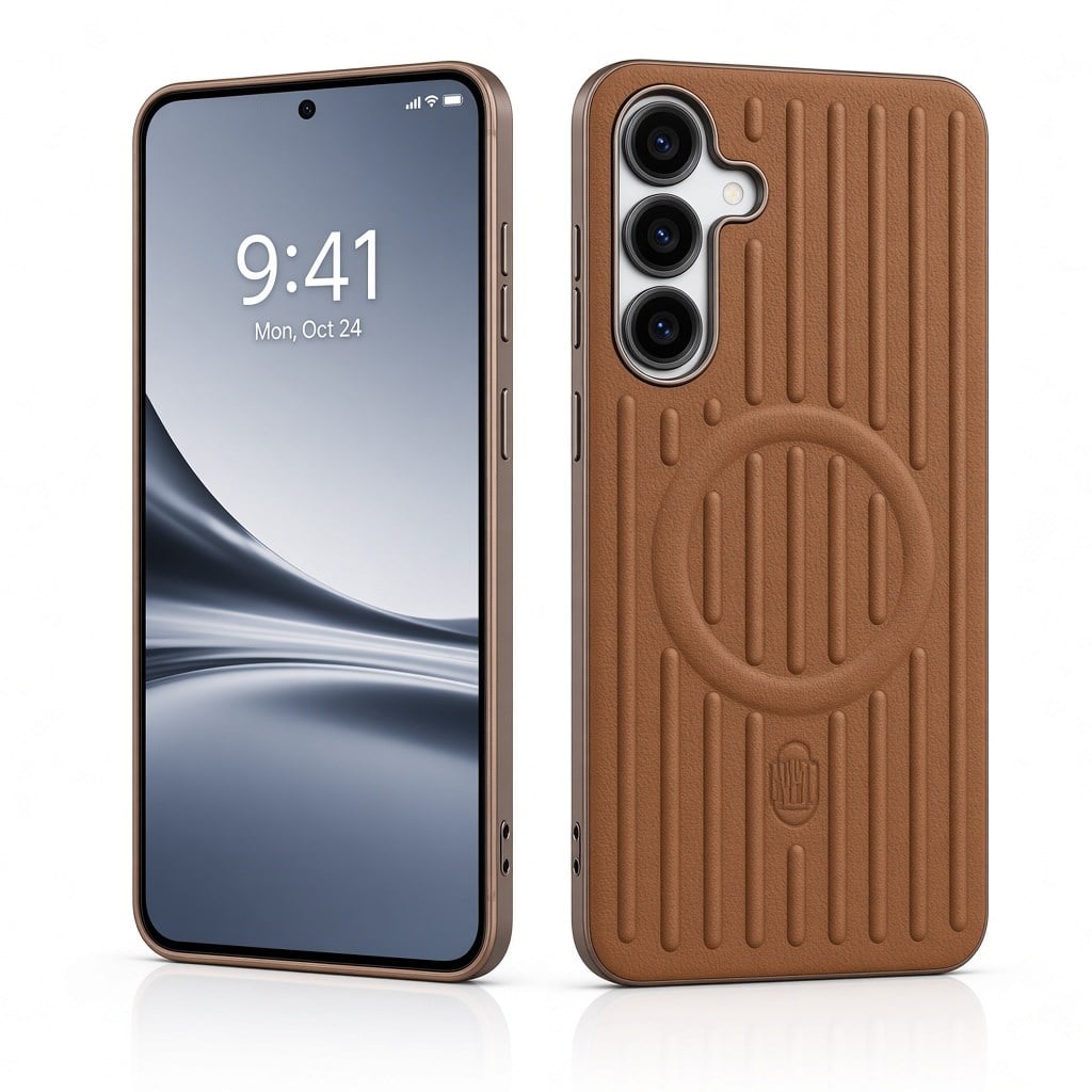 Samsung S25 FE BCase Rimowa Deri Kabartma Kapak