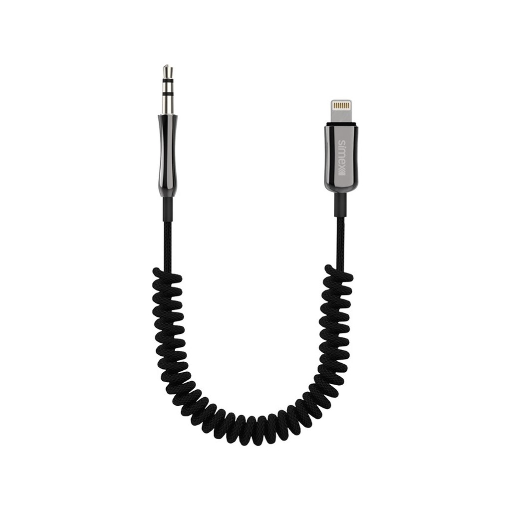 Simex 77 Plus SA-01 Zinco Kumaş Spiralli Lightning AUX Kablosu