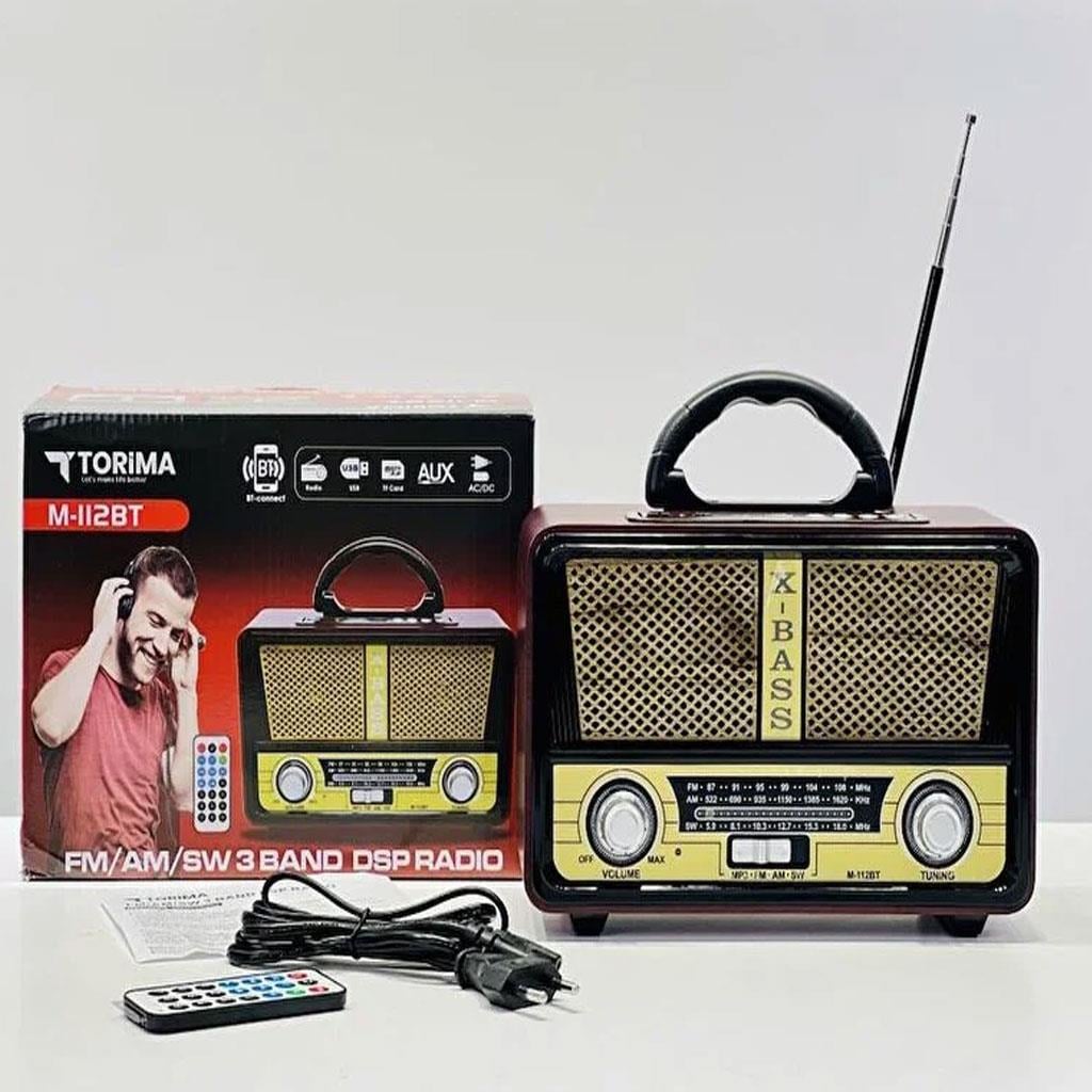 Torima M-112BT BT-Aux-Usb-Tf- Ac Ahşap  Radio
