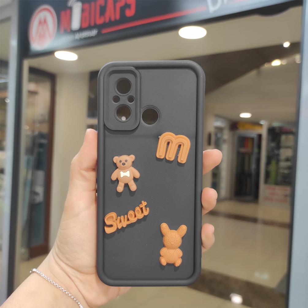 Xiaomi Redmi 12c Kabartma Figürlü Neşeli Silikon Kılıf