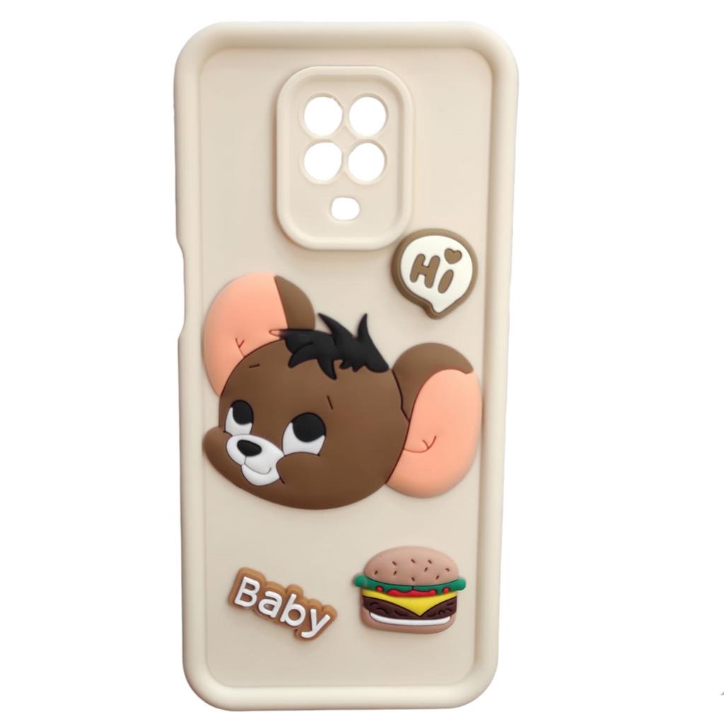 Xiaomi Redmi Note 9s - Pro Kabartma Figürlü Neşeli Silikon Kılıf