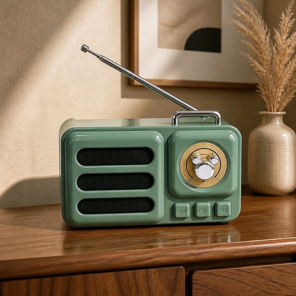 Platoon PL-4708 Bluetooth 5.3 Version Mini Metal Retro Radyo Görünümlü Ses Bombası
