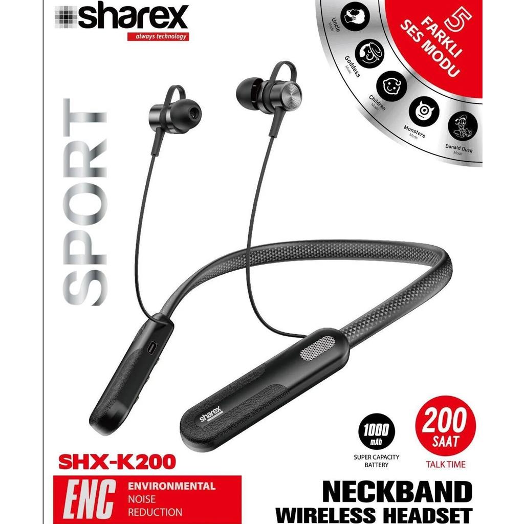 Sharex Shx-K200 200 Saat Bekleme Soft Bow Boyun Askılı Kulaklık